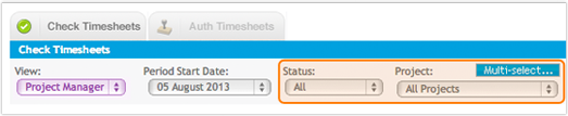 Check Timesheets Screen Enhancements